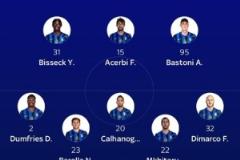 意天空預(yù)測國米本輪首發(fā)：塔雷米與小圖拉姆搭檔，恰20鎮(zhèn)守中場