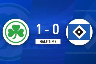 半場-漢堡1-0菲爾特 積分被科隆反超