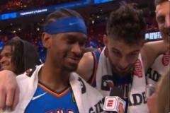 賽后切特亮相采訪介紹亞歷山大：這是MVP嗎？