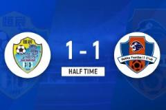 半場-季勝攀單刀破門郭梓承搶點扳平 梅州客家暫1-1廣西恒宸