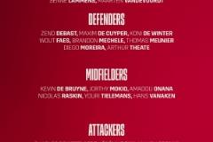 比利時(shí)6月世預(yù)賽名單公布：庫爾圖瓦、德布勞內(nèi)、盧卡庫領(lǐng)銜