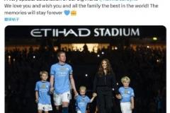 B席告別德布勞內(nèi)：我們愛你，愿你和家人一切都好，回憶將永存心中