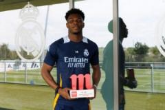 瓊阿梅尼7場2球獲皇馬月度最佳球員稱號