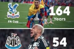 破荒之年！英超官方發(fā)布海報祝賀紐卡、水晶宮和熱刺終結(jié)冠軍荒