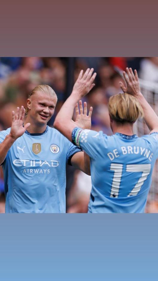 哈蘭德致敬德布勞內(nèi) 發(fā)布17張合照告別布丁連線