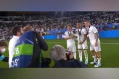 締造五歐冠偉業(yè)！當年皇馬奪的歐冠典禮中場合影！