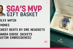 Shams：SGA為隊友送上豪華禮籃 包含勞力士手表、手機、耳機和定制外套