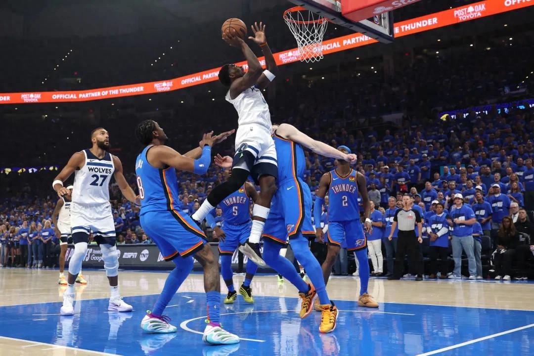 森林狼難敵雷霆，實力差距顯而易見