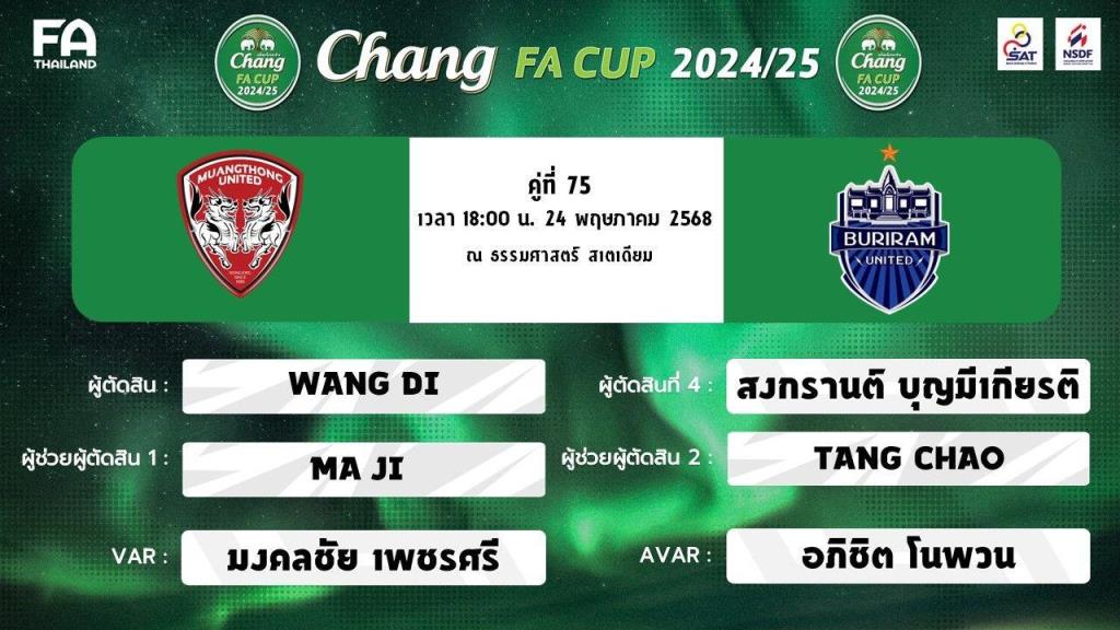 泰國杯冠軍將對陣亞冠附加賽對手，蓉城將對陣蒙通聯(lián)或曼谷聯(lián)