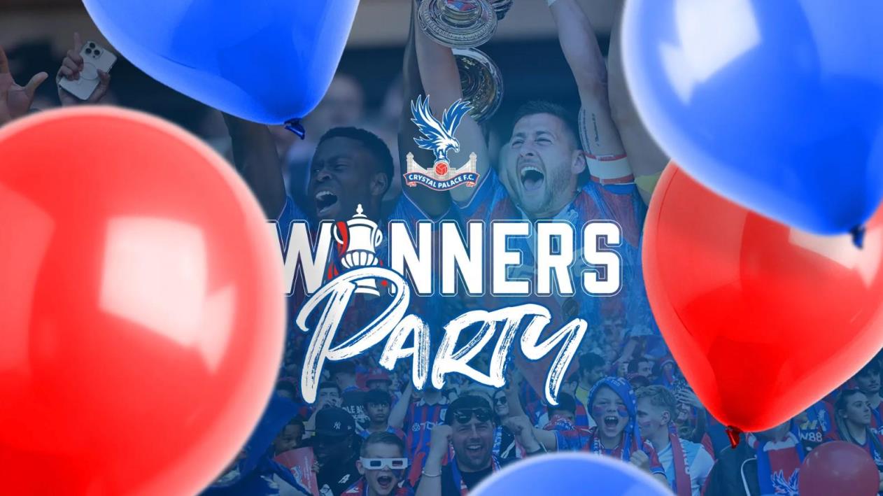 官方宣布水晶宮將于5月26日20:00舉行奪冠游行