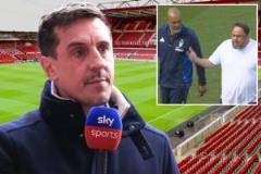 內(nèi)維爾怒斥森林老板遭封殺，被禁入球場(chǎng)解說(shuō)