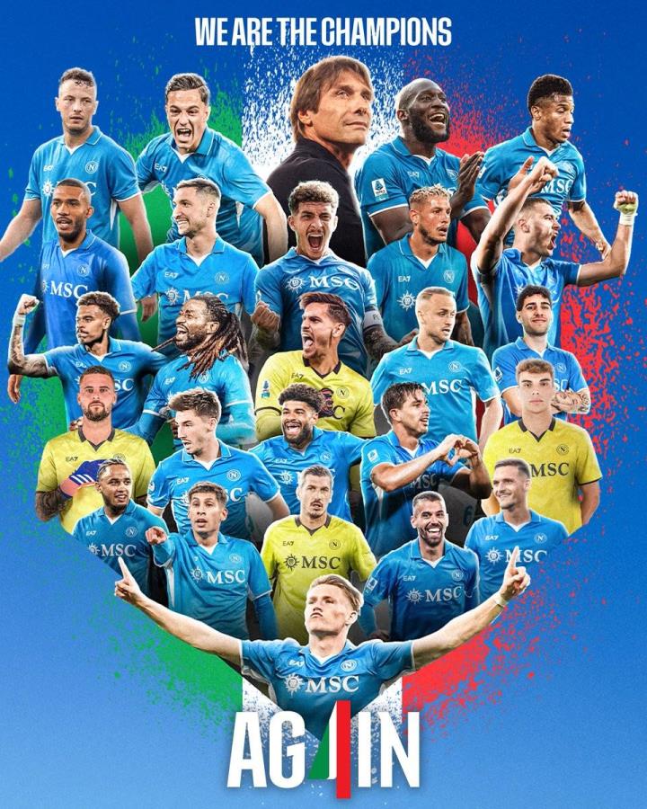 那不勒斯四冠超越羅馬，成為意甲冠軍最多的意大利中南部球隊(duì)