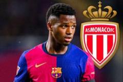 羅馬諾：摩納哥接近簽下法蒂，租借+買斷條款，巴薩或獲二轉(zhuǎn)分成