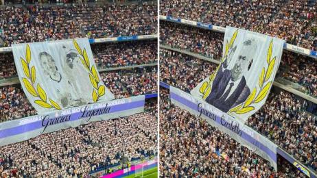 皇馬球迷為安帥和莫德里奇舉行送別儀式