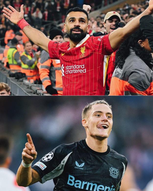 近兩個(gè)賽季五大聯(lián)賽僅兩人實(shí)現(xiàn)進(jìn)球和助攻均上雙：薩拉赫與維爾茨