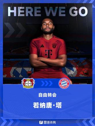 羅馬諾：塔塔正式加盟拜仁，藥廠后衛(wèi)離隊確認