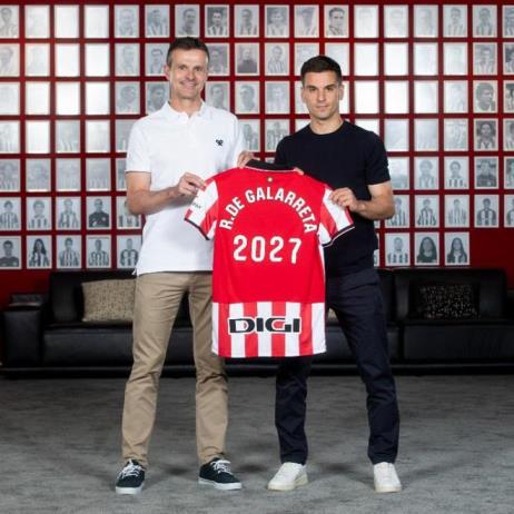 官方：31歲中場德加拉萊塔與畢爾巴鄂競技續(xù)約至2027年