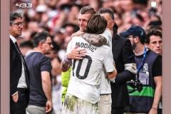 致敬！東契奇轉(zhuǎn)發(fā)莫德里奇與克羅斯擁抱照片表達敬意