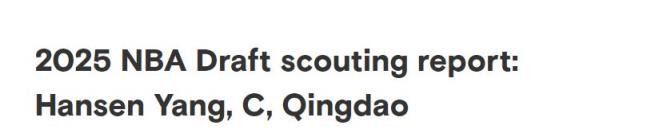楊瀚森球探報告：三大亮點與四點隱患影響NBA前景