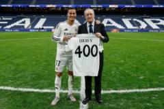 巴斯克斯穿上皇馬400場紀(jì)念球衣，貢獻(xiàn)38球73助榮膺23冠