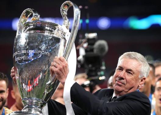 安切洛蒂二度執(zhí)教皇馬完美收官：兩奪歐冠加聯(lián)賽冠軍