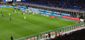 第64分鐘加比亞角球頭槌破門，米蘭1-0險勝