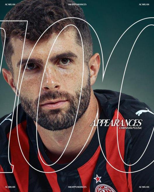 小里程碑！普利西奇米蘭首秀100場貢獻32球23助攻