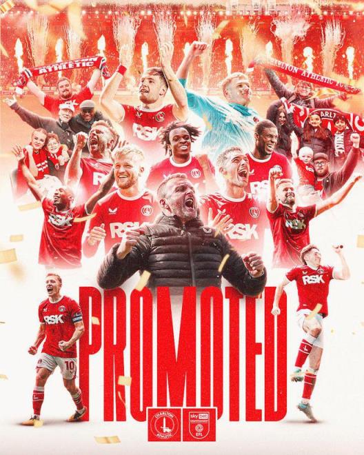 查爾頓晉級英冠，逆轉(zhuǎn)萊頓東方重返頂級聯(lián)賽