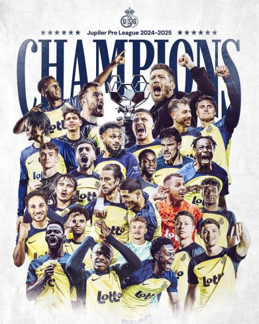 90年等待終成現(xiàn)實(shí)！圣吉羅斯聯(lián)歷史性奪得比甲冠軍挺進(jìn)歐冠正賽