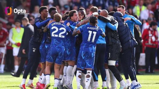 切爾西24歲36天創(chuàng)英超歷史單賽季首發(fā)平均年齡最低紀(jì)錄