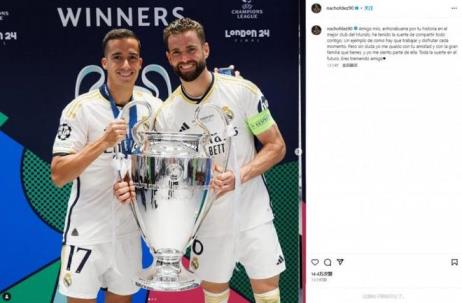 納喬送別巴斯克斯：愿你未來一切順利，感謝這段友誼